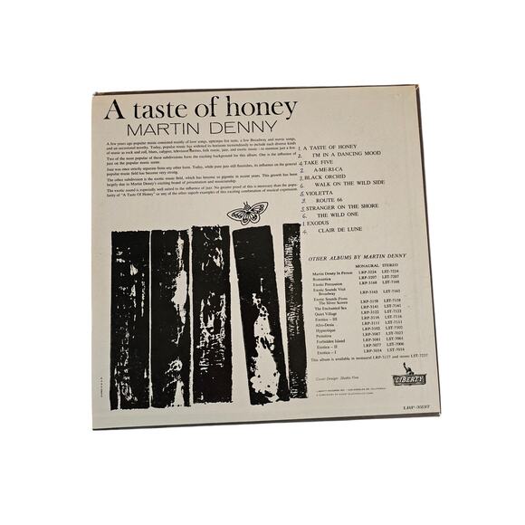 A Taste of Honey Martin Denny Vinyl Record LP Vintage 12 in Liberty Records - Picture 2 of 3